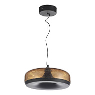 SL6014.603.01 Светильник подвесной ST-Luce Черный/Коричневый, с пузырьками LED 1*42W 3000K РИПЛ 500_191_2948322